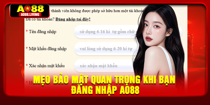 Mẹo bảo mật quan trọng khi bạn đăng nhập AO88
