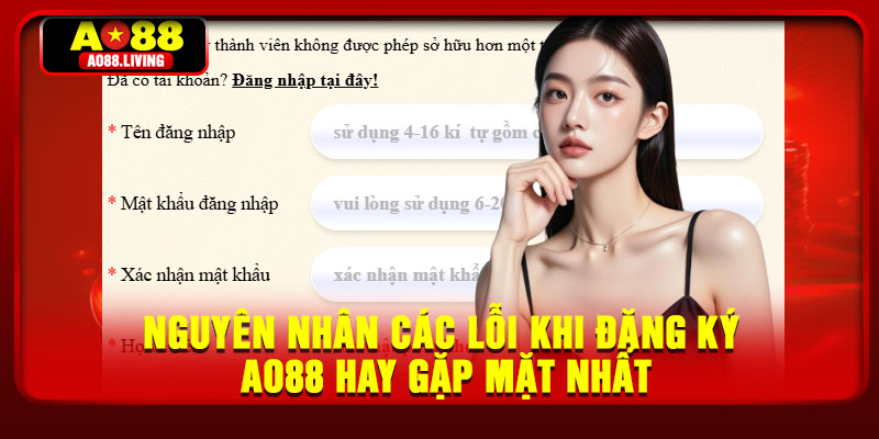 Nguyên nhân các lỗi khi đăng ký AO88 hay gặp mặt nhất
